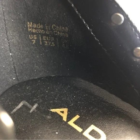 NWOB Aldo black studded ankle boot - Picture 11 of 11